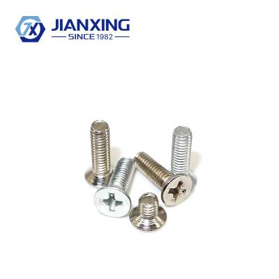 China Phillips Flat Head Screw Flat Cross Countersunk Head Machine Screw Aluminum Alloy Screw KM for sale