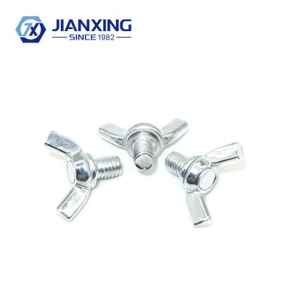 China Carbon Steel Wing Bolt Butterfly Wing Screw Flat Thumb Screw for sale