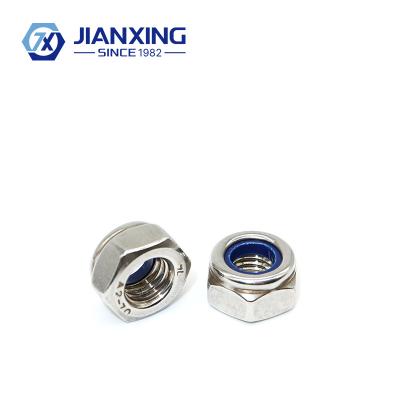 China Heavy Industry 201 Stainless Steel Hexagon Nut Self Lock Nylon Hex Nut for sale