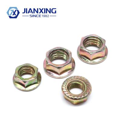 China Heavy Industry Carbon Steel Galvanized Hexagon Head Flange Nut for sale