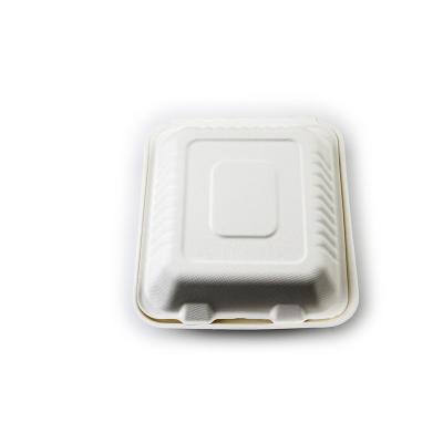 China Modern 8 Inch Disposable Lunch Box Disposable Table Plates Sugar Cane Bagasse Dishes B021 for sale