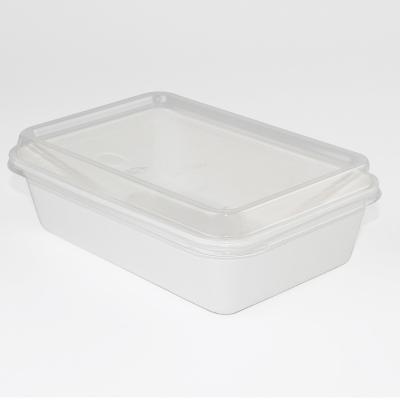 China 600ml Modern Disposable Bagasse Pulp Lunch Sugar Cane Bagasse Food Container Tableware With Lid for sale