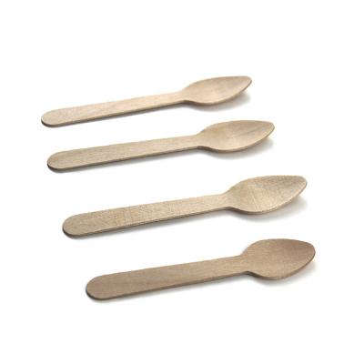 China Pulp Factory Wholesale Disposable Bamboo Wood Spoon Guaranteed High Quality Bamboo Spoon for sale