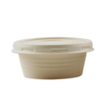 China Factory Wholesale Price Modern Cornstarch Meal Boxes 2oz Disposable Sauce Box Bottom for sale