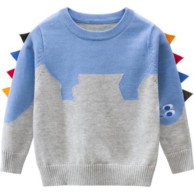 China Cute anti-pilling anti-pilling children's sweater round neck dinosaur dinosaur sweater shirts manufacturer wholesale for sale