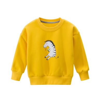 China Anti-pilling Manufacturer Anti-pilling Custom Kid Garment Sweater Round Neck Fleece Sweater Shirt Cute Animal Print Tops for sale