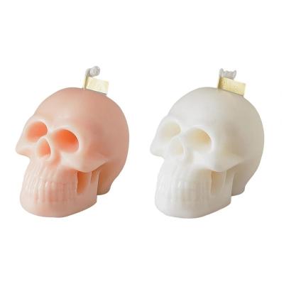 China Wholesale Popular Free Shipping Halloween Aromatherapy Soy Wax Halloween Skull Creative Handmade Gift Box Scented Candles for sale