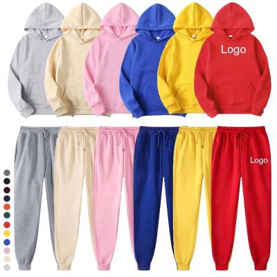 China Good quality anti-shrink hoodie sweatpants set for men and unisex tracksuit for sale