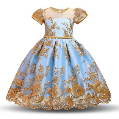 China Breathable 1 2 3 4 5 6 7 8 Years Dress New Year Princess Dresses Kids Girl Elegant Wear Party Children Wedding Dress For Girls Birthday for sale