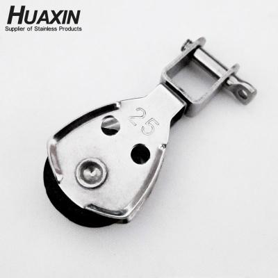 China Factory Lifting Stainless Steel Nylon Pulley Blocks With Removable Swivel Pin for sale