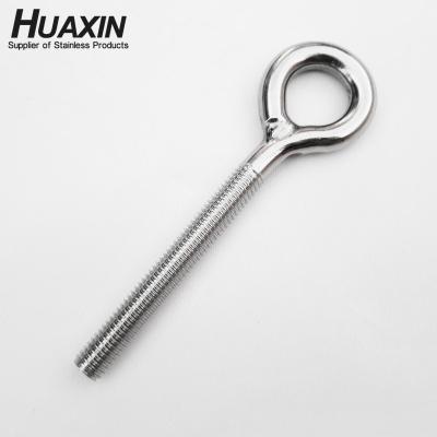 China Good Quality Stainless Steel AISI304 Eye Bolt With Manufacturer Washed And M6 Nuts for sale