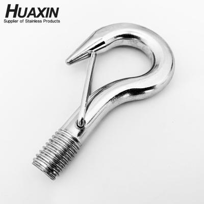 China Heavy Industry M12 Threaded Hook 304 316 Stainless Lifting Bolt With Snap Spring Lock For For Heavy Industry UFO LED Light Mining Lamp Link for sale