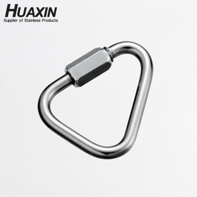 China Heavy Industry 6mm Stainless Steel Link 316 Triangle Link Chain Quick Connector Marine Hardware for sale