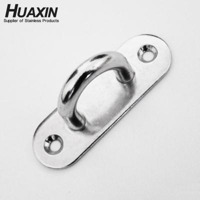 China Stainless Steel Grade 304 Stainless Steel Boat Lift 5mm Marine Oval Eye Plate For for sale