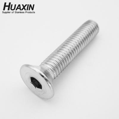 China Stainless Steel Flat Head DIN7991 Allen Machine Screw Bolt Hexagon Countersunk Head Screw A2-70 for sale