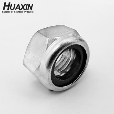 China Current Heavy Industry DIN985 Torque Type Hex Lock Nuts With Non Metallic Nylon Insert for sale