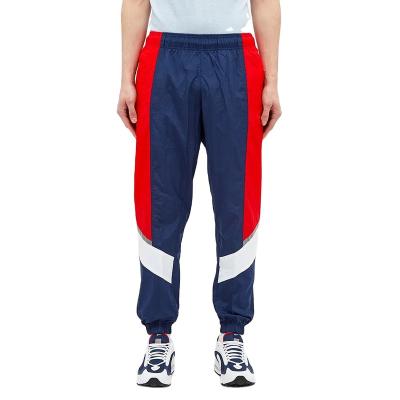 China 2021 Anti-wrinkle men fashion color block sports wear track pants anorak lightweight nylon waterproof pants for sale