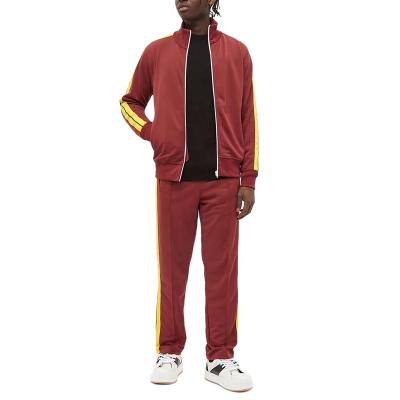 China Breathable Designer Two Piece Matching Set Streetwear Hip Hop Tracksuit Polyester Sport Custom Tracksuit For Men for sale