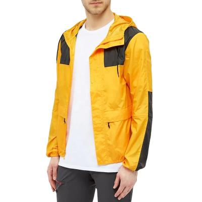 China MEN&'S COLOR BLOCK 100% WATERPROOF POLYESTER ANORAK JACKET CUSTOM MOUNTAIN QUICK DRY OUTDOOR JACKET for sale