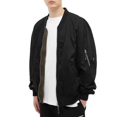 China 2021 Designer QUICK DRY Crocodile Cotton Bomber Jacket Custom Print MA1 Bomber Jacket Wholesale Unisex Quilted Black for sale