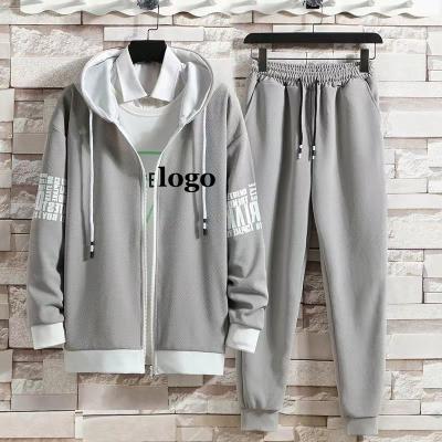 China Conyson Spring Autumn Sublimation Blanks Hoodie Sets Breathable High Quality Polyester Custom Design Mens Hoodies And Sweatpants Set for sale