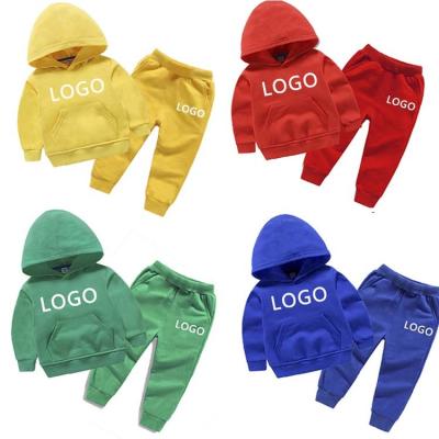 China Conyson Anti-Static Colorful Kids Clothes Autumn Long Sleeve Cotton Hooded Pullover Kids Outfits Tracksuit Wears Toddler Boy Sweatsuit for sale