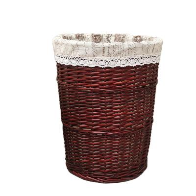 China Minimalist Storage Basket Dirty Clothes Hamper Rattan Clothes Storage Dirty Basket Dirty Clothes Hamper Toy Storage Basket Home Wicker Bask for sale