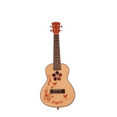 China Walnut factory specializes in making 23 inch beginner wooden ukuleles for sale