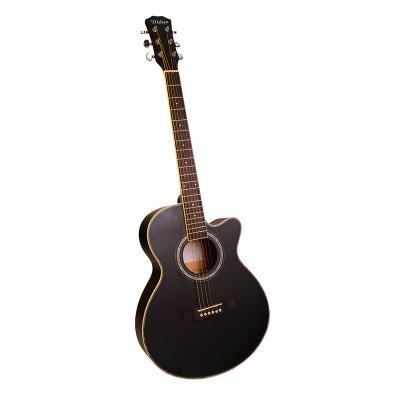 China Factory Wholesale GL-210 41 Inch Acoustic Guitar Spruce Laminate Wood S--Black Cheap High Quality for sale