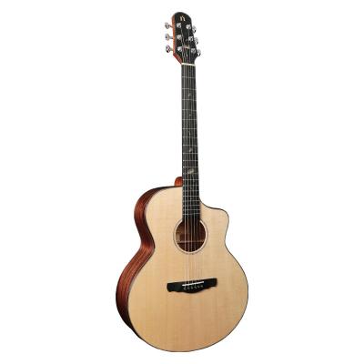 China Midrange 2021 Hot Selling Amazon Fir Color Mahogany Natural Wood Beginner Solid Bass 41 Inch Acoustic Guitar for sale