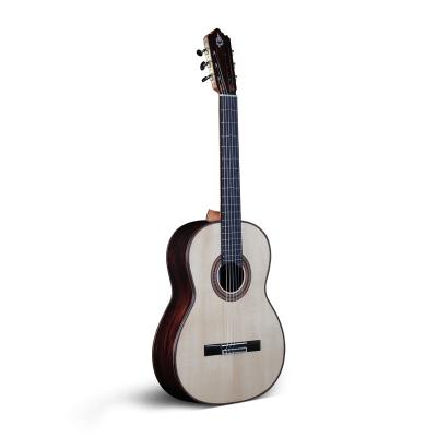 China SUENO Leyenda Classical Guitar Full Handmade European Single Fir+Rise Wooden Acoustic Concert Classical Guitar for sale