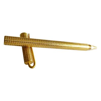 China 24kt Gold Pen With Full Diamonds Metal Pen Fountain Pen Custom Made Luxury Fashion for sale