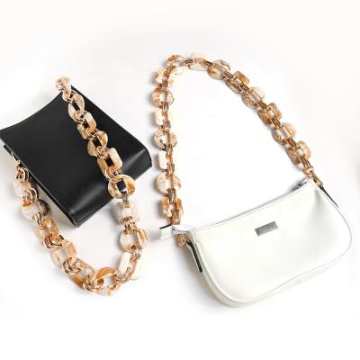 China Chunky Thick Acrylic Crossbody Shoulder adjustable acrylic fabrication ties purse bag chain for sale