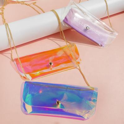 China Eco-Friendly Fashion Tpu PVC Makeup Organizers Cross - Body Travel Transparent Toiletry Clear Cosmetic Bag for sale