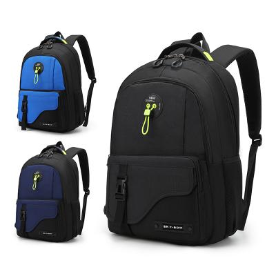 China Customized Boys School Backpacks 2021 Waterproof Portable Backpack One Back Bag Computer Waterproof Laptop Backpack for sale