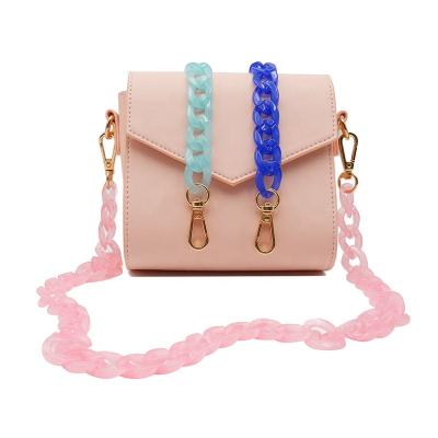 China High Quality Acrylic Shinny Acrylic Cross - Body Shoulder Bag Straps Party Purse Plastic Chain For Handbags for sale