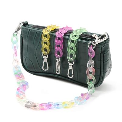 China Transparent Wholesale Acrylic Crossbody Bag Accessories Sling Messenger Crossbody Purse Handbags Chain Acrylic Manufacture for sale