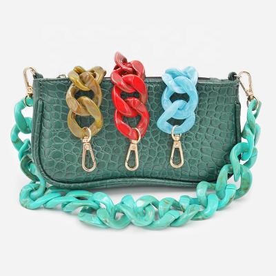 China Custom Thick Acrylic Multi Purpose Shoulder Sling Chain Purse Ties Bag Strap Cross - Body for sale