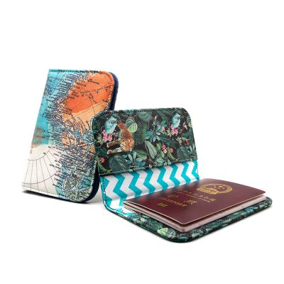 China Wholesale Luxury Personalized Custom Made Fashion Travel Wallet Passoport Holder PU Sublimation Passport Leather Cover for sale