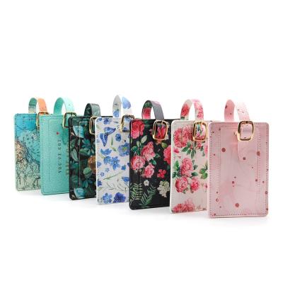 China Custom PU Card Holder Wallet Luggage Tag Sublimation Passport Cover Logo Design Safeguard Cases Leather for sale