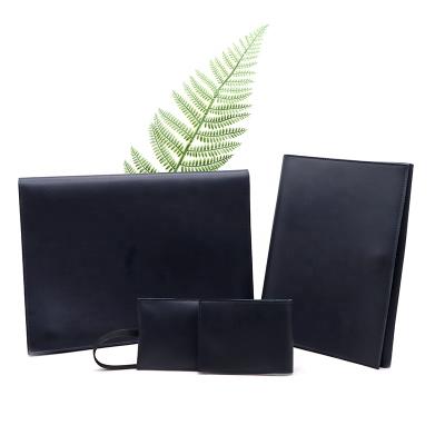 China High Quality Leather PU Phone Pen Notebook Tablet Covers Pad Sleeve Case Document Bag Leather Folder for sale