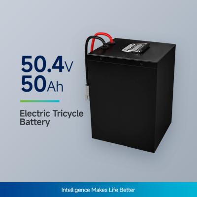 China 50.4V50Ah E Batería de triciclo Lifepo4 Batería de litio para rickshaw y tuk tuk en venta