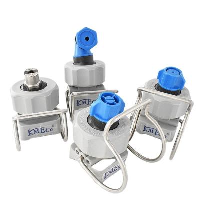 China KMECO 20570 Small Plastic Waste Clip-Eyelet Spray Nozzle Quick Release Clamp Nozzle for sale