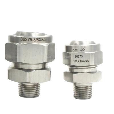 China Reduce Overspray Adjustable KMECO 316 Stainless Steel Ball Connector for sale