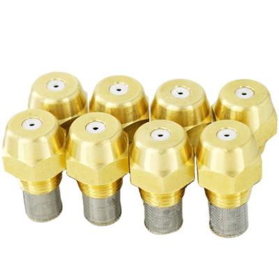 China Snow Making KMECO 1/4 Brass Ceramic Insert Fine Mist Cooling Snow Making Water Mist Cannon Spray Nozzles for sale