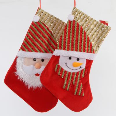 China As Picture Non Woven,Polyester,Velvet Logo Christmas Boots Christmas Item Custom Material Type Stockings for sale