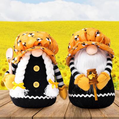 China Eco-Friendly Summer Bee Or Sunflower Gnome Spring Gnomes For Festival Gift Holiday Farm Party Home Decorations for sale