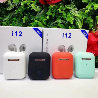 China 2019 Genuine TWS New i12 Factory Price Sports Wireless Headphones With Box Wireless Earphone Touch TWS Earbuds Auto Charging Earphone for sale