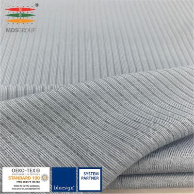 China LIFE WEAR/CASUAL/SPORTSWEAR SHELL FABRIC 92% QUICK DRY MICRO POLYESTER, 8% SPANDEX STRETCH CIRCULAR KNIT 4 X 2 DROP NEEDLE HYDROPHILIC RIB for sale