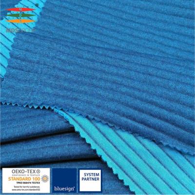 China QUICK DRY DRI-RELEASE WOOL INSERT THREAD 3D FABRIC OUTDOOR POLYESTER CIRCULAR / T-SHIRT 72%POLYESTER 6%WOOL 22%CD TO KNIT HYDROPHILIC STRIPE for sale